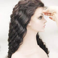 Wholesale Cuticle Aligned 13X4 Deep Wave Brazilian Hair Lace Front Unprocessed Human Hair Wigs