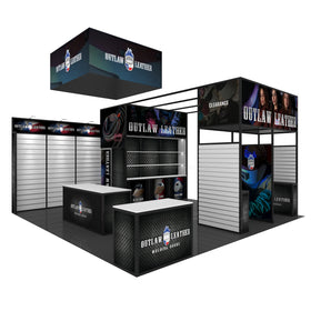 TANFU TF-J-231019 100% Customized Aluminum Fabric Laminate Board PVC Sinatra Panel Trade Show Expo Display Booth Variable Layout