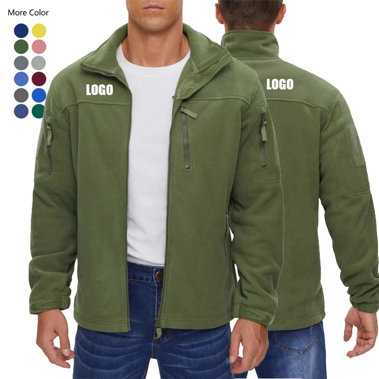 Custom Clothing Manufacturer  Fleece Wind Breaker Jacket Men Men's Winter Thermal Hiking Jackets Men's Jacket