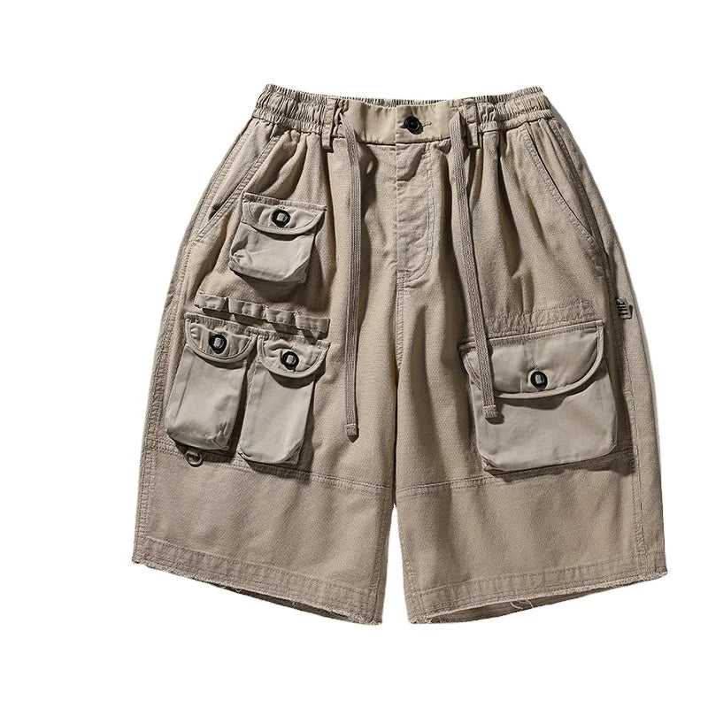 Trendy Brand Five-point Shorts Men's Jogger Summer New Pants Loose Large Size Overalls Shorts Men