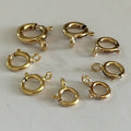 Premium 14K Gold Filled Round Connector Clasps Brass Spring Clasp Jewelry Accessories for Making Jewelry