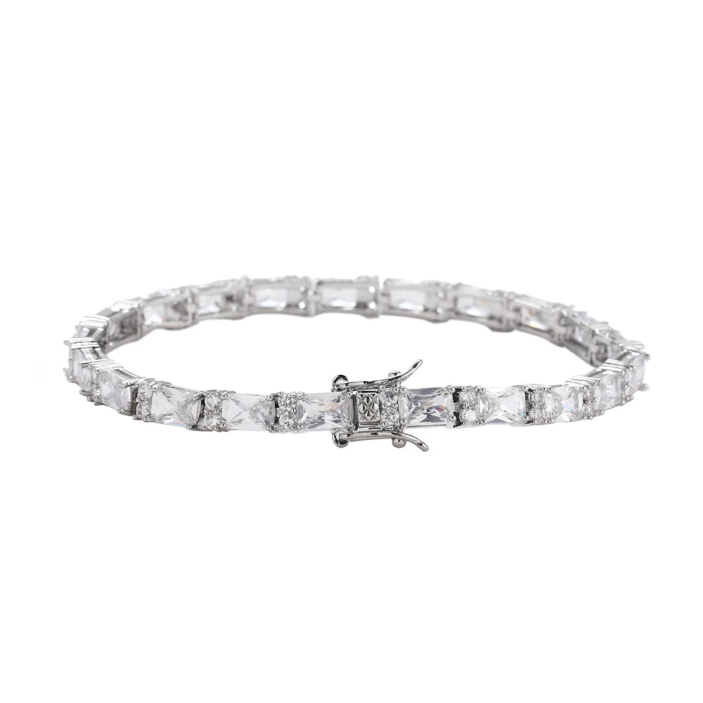 BB136 Iced Brass CZ Jewelry Men's Hip Hop Bracelets Women Fashion Party Gift
