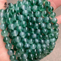 Wholesale Gemstone Beads Round Natural Stone Green Jasper Chalcedony Loose Beads for Jewelry Making