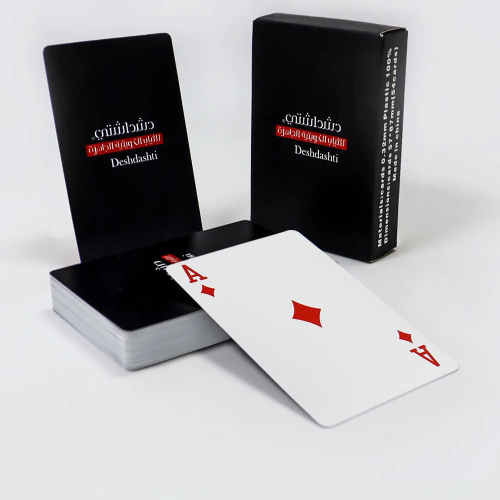 Manufacture Durable Matte Plastic Playing Card Custom Logo Waterproof Poker PVC Card Factory Custom Playing Cards Front and Back