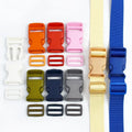 Meetee BF349+BF735+RD109 20/25mm Mix Bag Accessories Backpack Dog Collar Adjustable Buckle Webbing Sliders Tool Suit