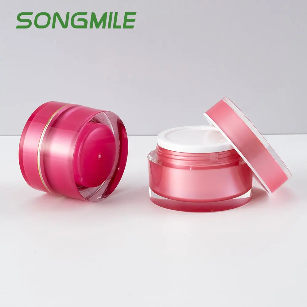 Good Quality Factory Directly 15g 30g 50g Acrylic Cream Jar Cosmetic Cream Jar Face Cream Jar for Hand Cream Face Cream