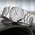 Men's High-End Quartz Fashion Watch Stainless Steel Band Alloy Dial Glass Pointer Luminous Display Dropshipping Trendy Model