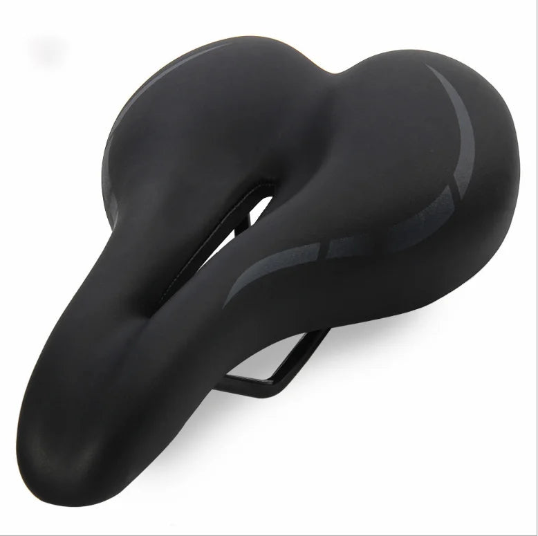 Comfortable Wide Memory Foam Padded Soft Bike Seat Bicycle Saddle with Ventilation & Shock Absorption Features