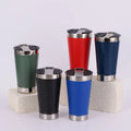 16OZ Stainless Steel Double Wall Beer Cups Tumbler Car Mug Vacuum Flask with Bottle Opener