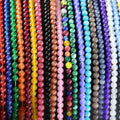 2022 Wholesale Manufacturer Genuine High Quality Natural White Marble Gemstone Stone  Loose Bead 3 mm for Jewelry