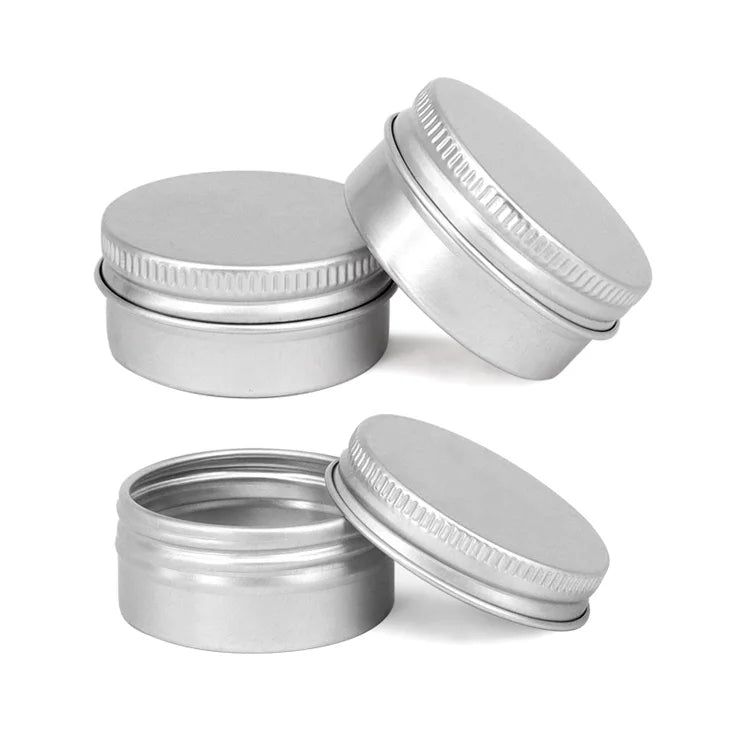 15g Empty Cream Box Tin Can Lipstick Cosmetic Packaging Tin Can Lip Balm Container Aluminium Jar for Skin Balm