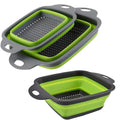 Household Kitchen Accessories Square Double Collapsible Drainage Filtration Fruit Vegetable Drain Baskets