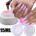 15Ml Nail Art Phototherapy Glue Acrylic Powder Liquid Nail Art UV Gel Extension Gel 3D Tip Crystal Extend Art Nail UV Gel