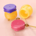 Portable 6g Mini Lip Scrub Jar Cute Honey Pot Shaped Clear Empty Travel Bottle Plastic Container for Moisturizing Lipbalm for