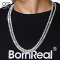 5MM VVS Moissanite Diamond Tennis Chain Necklace Factory Wholesale Price 925 Sterling Silver Iced Out Hip Hop Jewelry Men Women