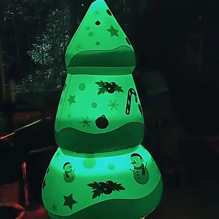 Factory Price Luminous 2.1M Christmas Inflatable Christmas Tree Led Lighted for New Year Home Yard Lawn Decorations