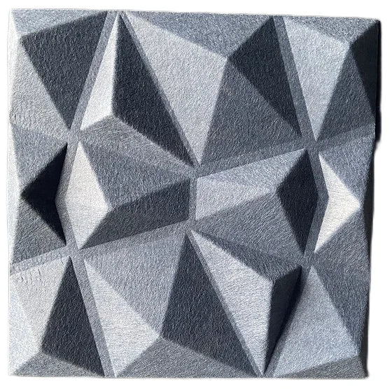 High-Density 3D Embossed Sound Absorption Board NRC 0.85+ PET Acoustic Panel for Office Cinema