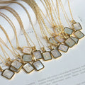 Hot Sale 18k Gold Plated Initial Shell 26 Letter Pendant 316 Stainless Steel Necklace for Women