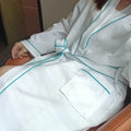 100% Cotton Waffle Weave Kimono Collar Robes Custom Hotel Waffle Bathrobe