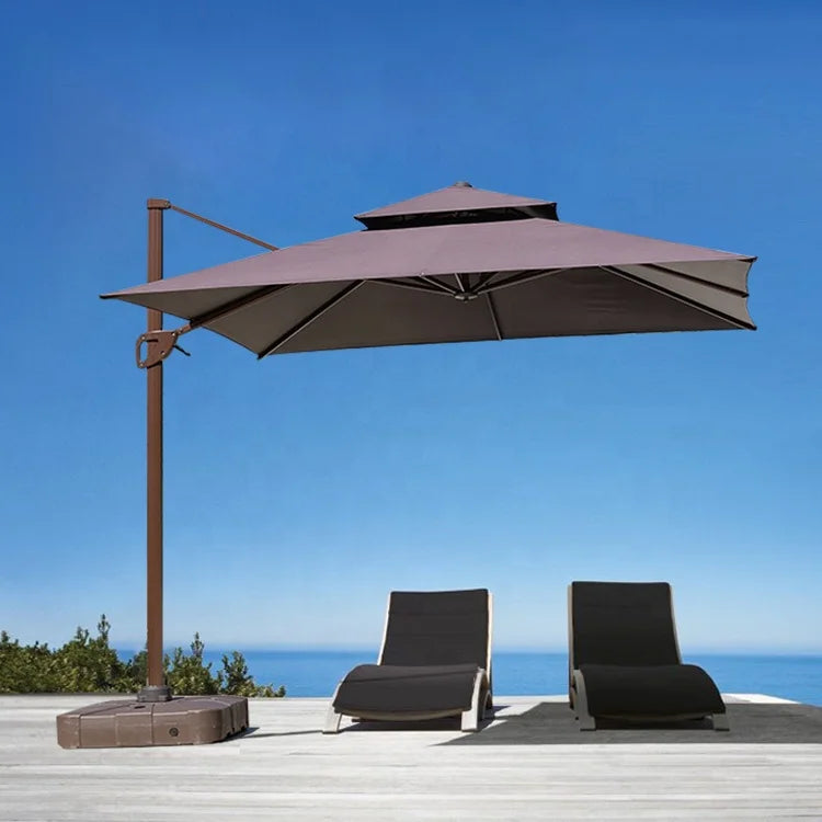 Outdoor Furniture Umbrella & Bases Large Cantilever square Parasol 3m Garden Cheap Parasol Sun Patio Umbrellas