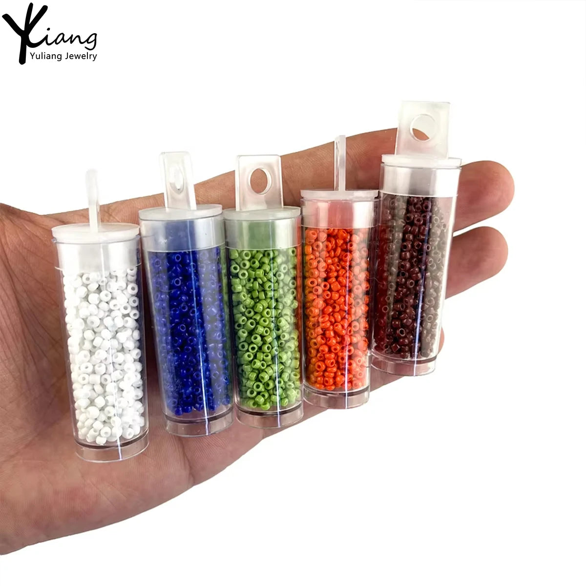Wholesale 2mm High-quality Glass Rice Beads at Actual Prices for DIY Bracelet Necklace and Jewelry Production.