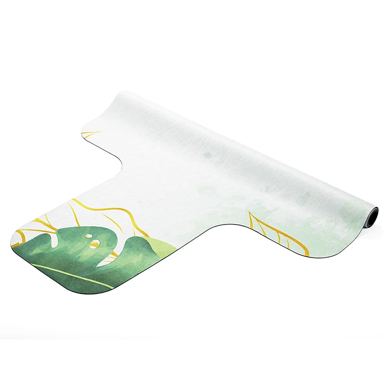 Personalised Anti-Vibration Pilates Suede Yoga Mat Low Priced Foldable Skipping Training Rubber Pad Restructuring Core Bed Yoga