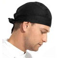 HZM-19102 Chef's Hat Kitchen Catering Skull Caps for Men or Women Black Color