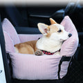 Luxury Multifunctional Dog Car Seat Travel Bag Booster Linen Rectangular Pet Carrier with Removable Cover for Winter