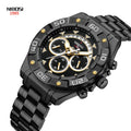 NIBOSI 2578 Business Men Watch Luminous Wristwatches Stainless Steel Quartz Watches