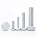 DIN933 Bolt Full Thread Galvanized Hex Head Bolt Carbon Steel 4.8/8.8 Grade OEM Factory Hex Bolt