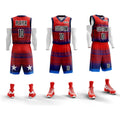 Wholesale Custom Logo Basketball Jersey Wear for Men Women Youth Kids Custom Team Name Sublimated Mesh Basketball Uniform Set