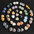 Wholesale Heart Shaped Love Healing Stones Mixed Color Mini Natural Crystal Hearts