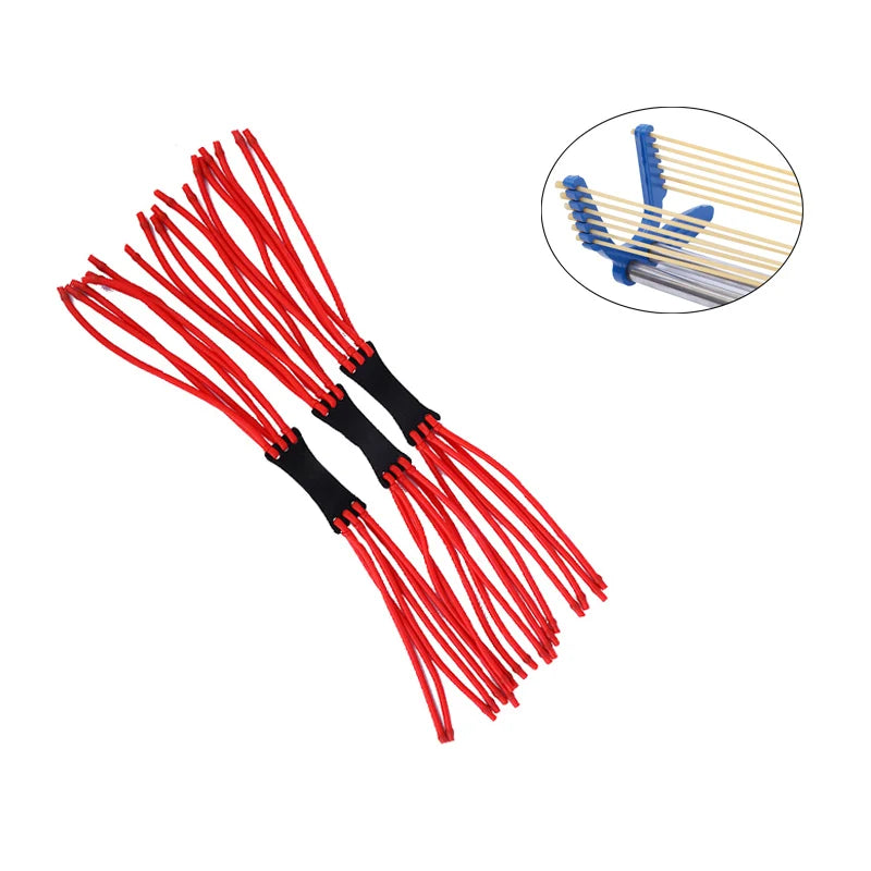 Special Slingshot Accessories 12 Strand Rubber Band with High Elasticity Strong and Durable