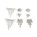 Wholesale Small Crystal Rhinestone Bikini Buckles Bling Metal Rings Connector for Adding Bling to Your Swimwear