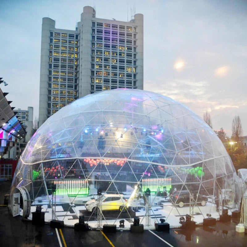 Customizable Diameter Geodetic Dome Tent for Custom Trade Show Geodesic Glamping
