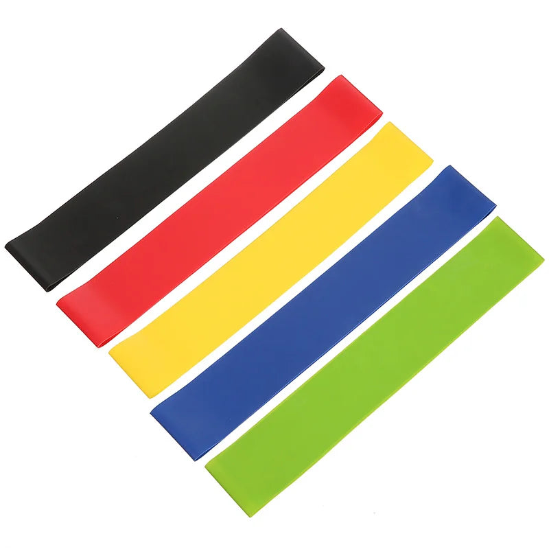 CW RSB002 Custom TPE Nature Latex Loop Bands Set Resistance Band 5pcs Kit Yoga Exercise Bands for Home Fitness