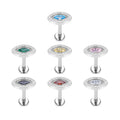 Fashion Jewelry Piercing Jewelry G23 Titanium Earring Stud Internally Threaded Ear Piercing Body Jewelry