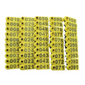 PE Goat Ear Tags Customizable Sheep Ear Tag Number 001-100 for Farm Animal Ear Tag