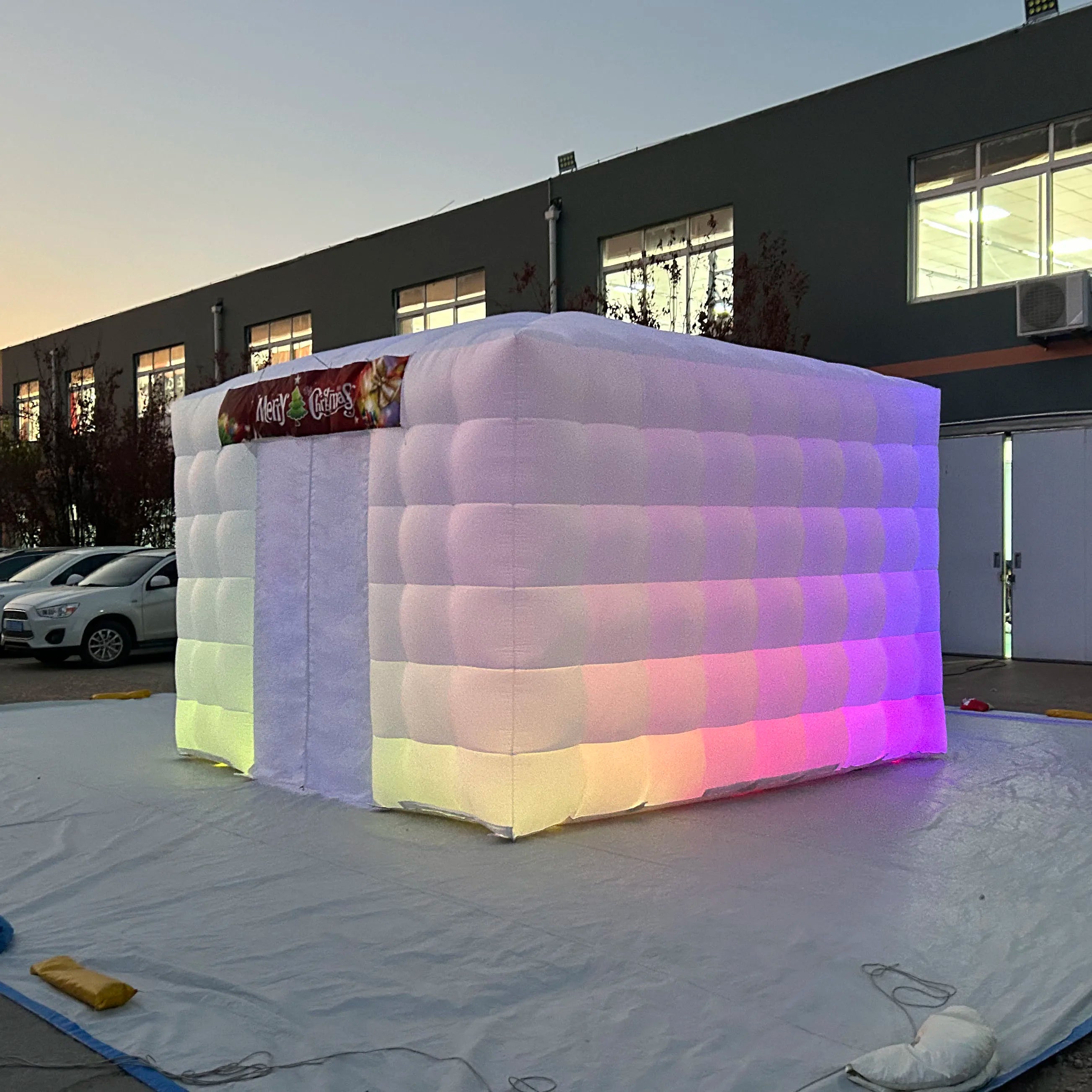 Aero Outdoor Inflatable Tent Giant Advertising Inflatable Tent Events Custom Inflatable Nightclub Tent With LED