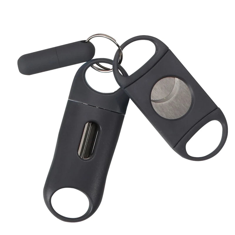 Futeng Wholesale Blade Pocket Portable Knife Metal Cigar Scissors Custom Logo Luxury Cigar Cutter 3pcs/set Cigar Accessories