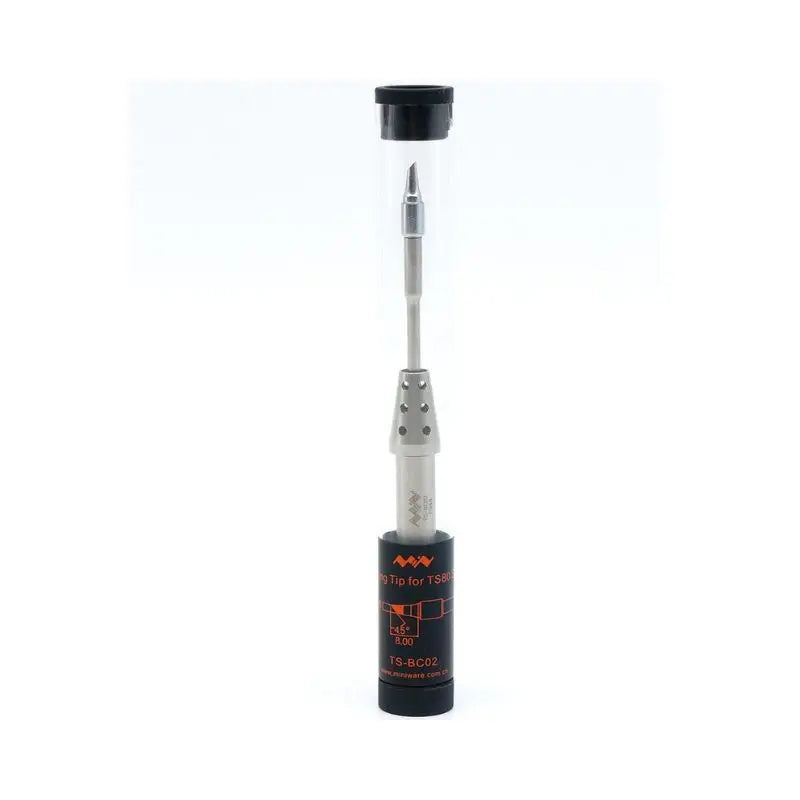 TS-BC02 Stainless Steel Solder Tip with Slip-in Connector and 1.0%-2.0% Flux for TS80P and TS80