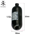 TUXIN Factory Direct Sale High Pressure 1.12L 300bar 4500psi Scuba Breathing Paintball Game Snorkeling PCP Carbon Fiber Air Tank