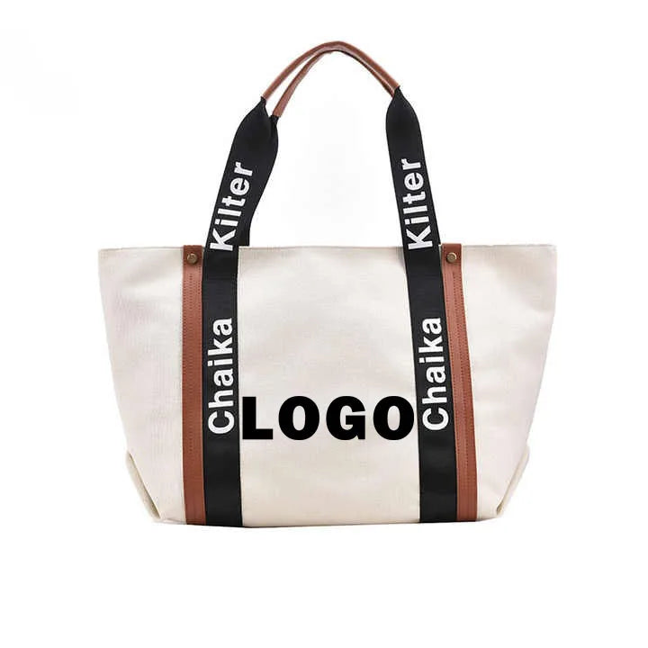 Custom logo Extra Heavy-weight Personalized Boat Tote Cotton Canvas Tote Bag Reusable Shopping Bag