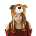 Plush Animal Dog Earflap Hats for Kids-Beach & Travel Party Costume Hats