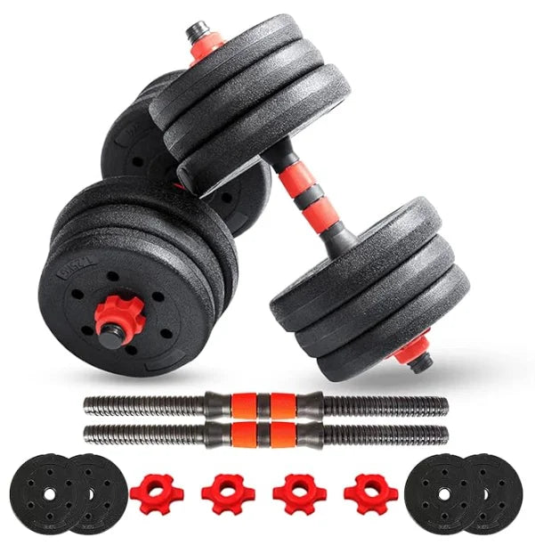30kg Gym Fitness Equipment Adjustable Dumbbell Set cement Rubber Dumbbell with Factory Cheapest Price