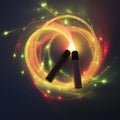 5th Generation Optic Fibre Rechargeable Dancing Whip Luminous Dance Whip for Party Light Shows Optical Fiber Whip Music Festival