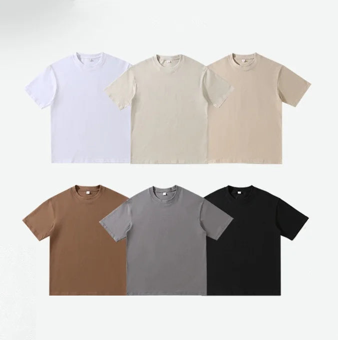Wholesale Custom Streetwear 260g Gsm 100% Cotton Oversized Unisex Tshirt Oversize Man T-shirts