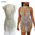 Wholesale Rhinestone Bodice Applique Crystal Panel for Rhinestone Dress WDP-245