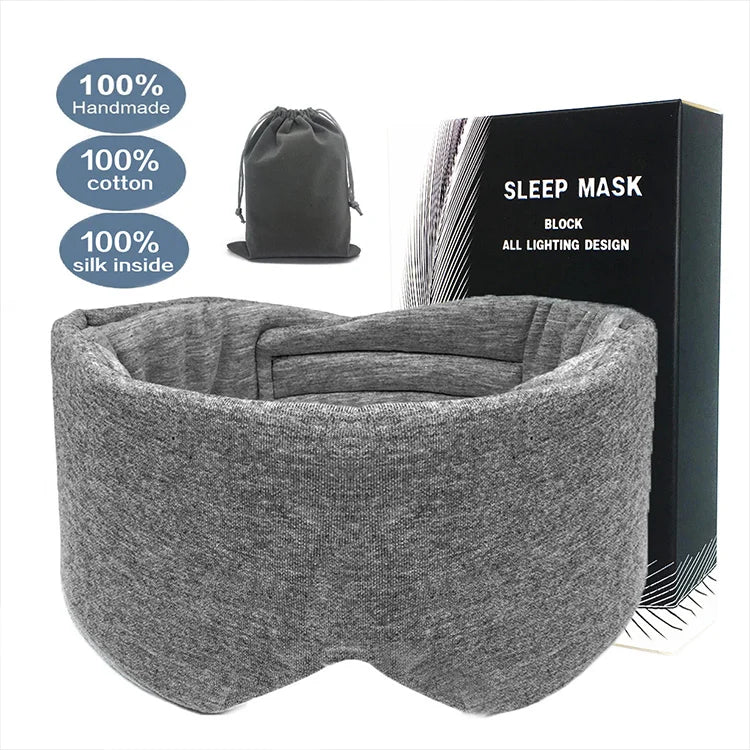Cotton Sleep Eye Mask Ready Stock Ship in 3 Days Small Orders Delivered in 2 Weeks Custom Logo