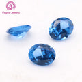 Best Factory Price Gems Spinel Stones Oval Shape 119# Blue 2*3 mm to 8*10 mm Loose Synthetic Spinel Stone for Wax Setting